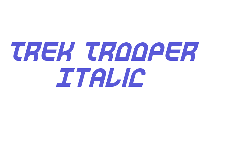 Trek Trooper Italic Font