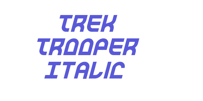 Trek Trooper Italic Font Download