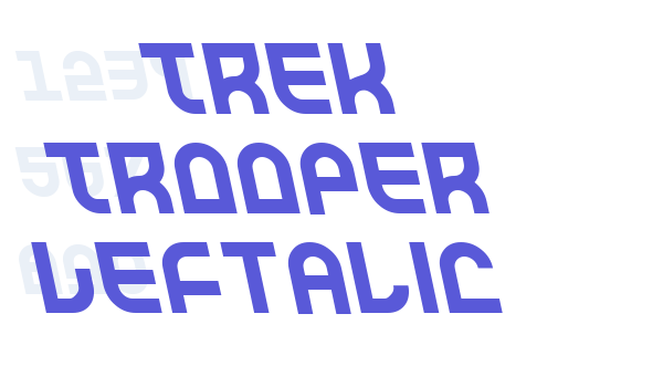 Trek Trooper Leftalic font free