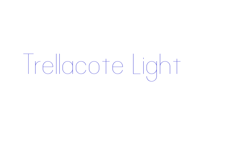 Trellacote Light Font