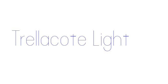 Trellacote Light Font Download