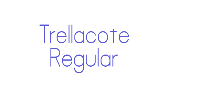 Trellacote Regular Font Download