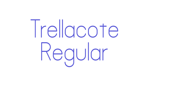 Trellacote Regular Font