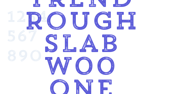 Trend Rough Slab W00 One font free