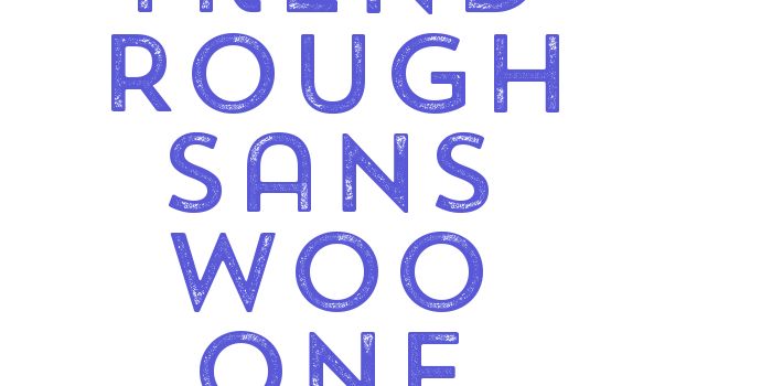 Trend Rough Sans W00 One Font