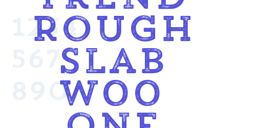 Trend Rough Slab W00 One-font-download