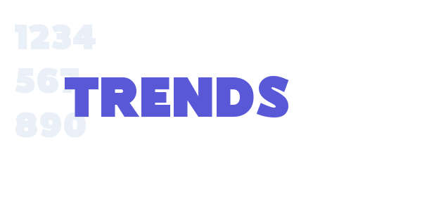 Trends font free