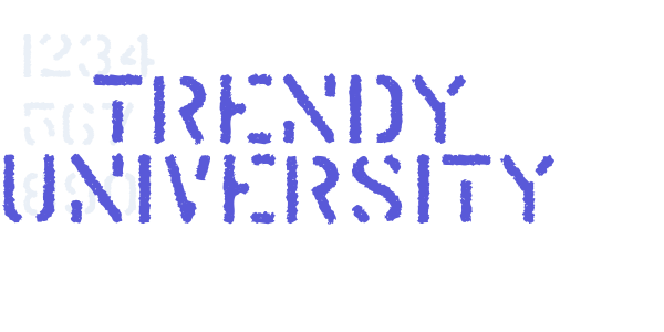 Trendy University font free