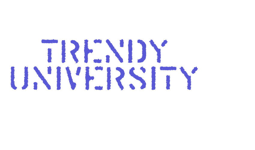 Trendy University Font