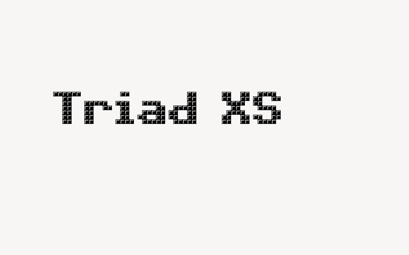 Triad XS Font