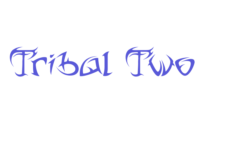 Tribal Two Font Download