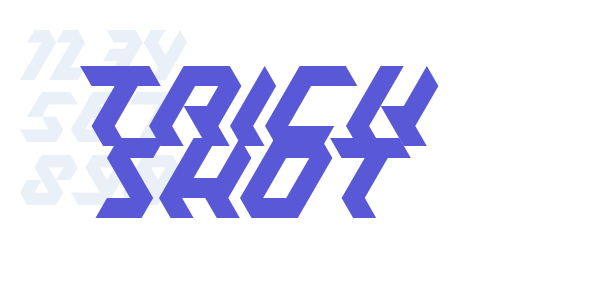 Trick Shot font free