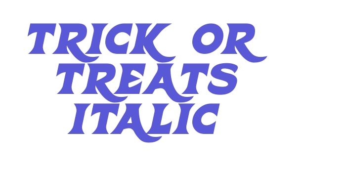 Trick Or Treats Italic Font Download