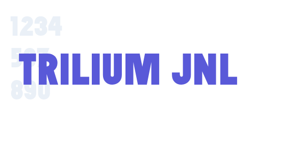 Trilium JNL font free