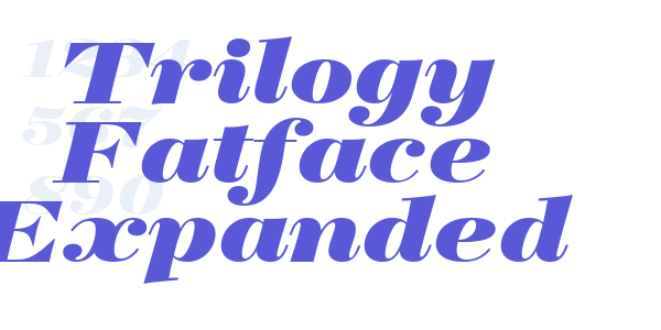 Trilogy Fatface Expanded font free