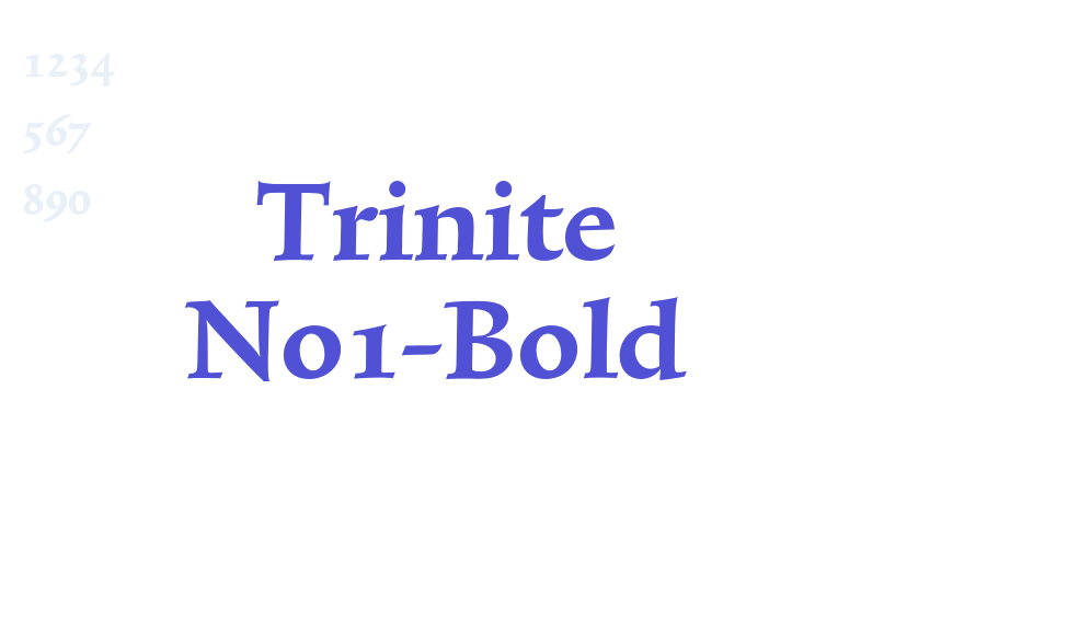 Trinite No1-Bold-font-download