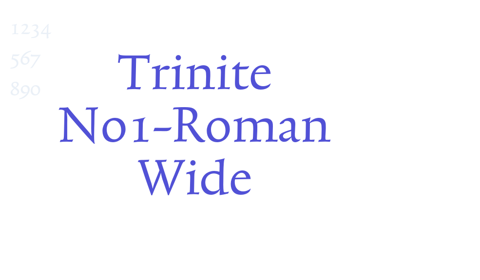 Trinite No1-Roman Wide-font-download