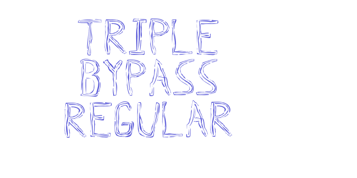 Triple Bypass Regular Font Download