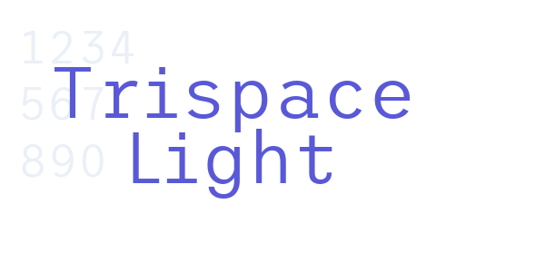 Trispace Light font free