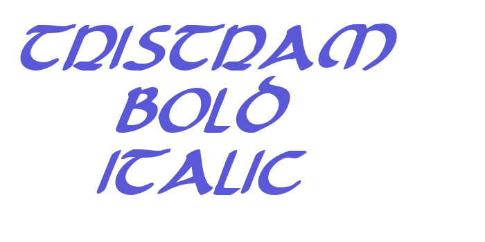 Tristram Bold Italic Font