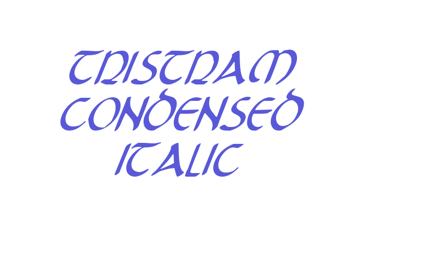 Tristram Condensed Italic Font Download