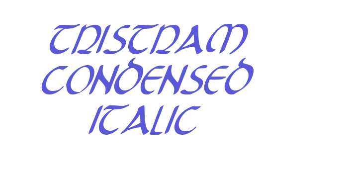 Tristram Condensed Italic Font Download