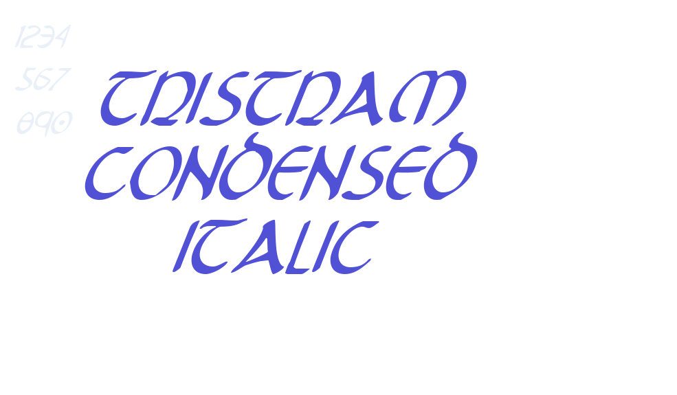 Tristram Condensed Italic-font-download