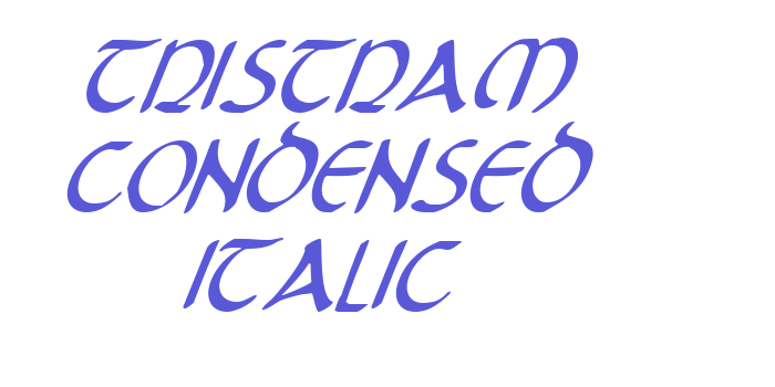 Tristram Condensed Italic Font