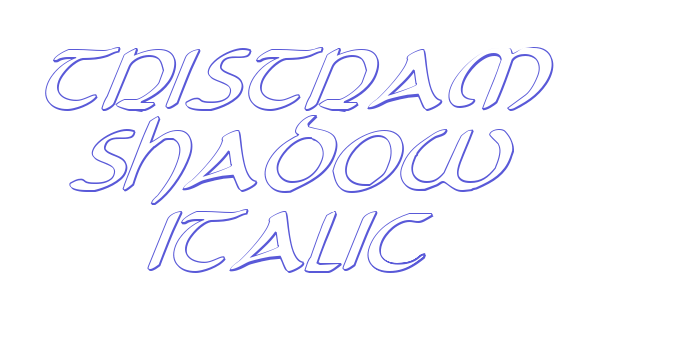 Tristram Shadow Italic Font Download