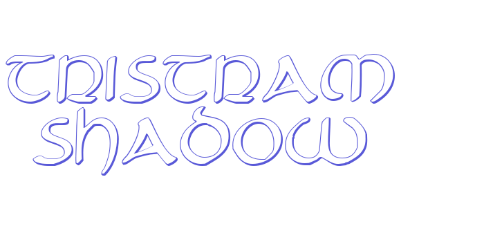 Tristram Shadow Font