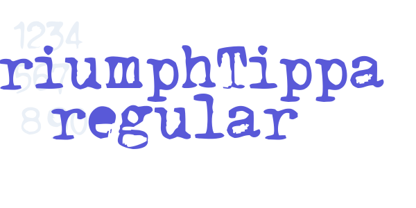 TriumphTippa regular font