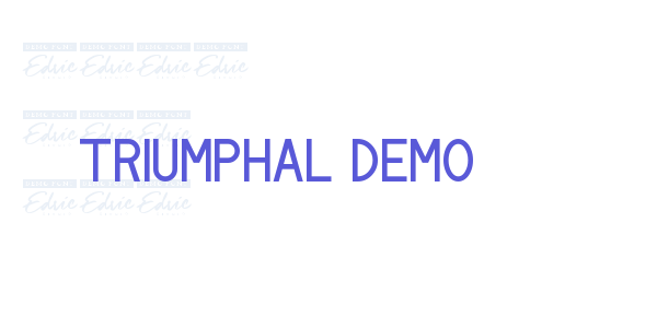 Triumphal Demo font free