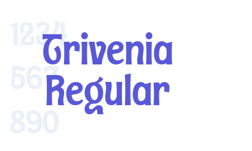 Trivenia Regular Font Download