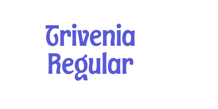 Trivenia Regular Font