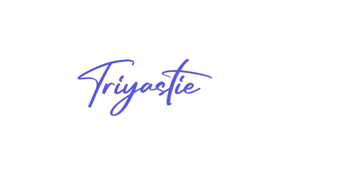 Triyastie Font Download