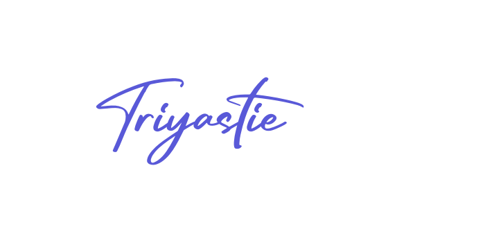 Triyastie Font