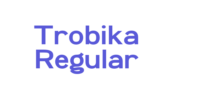 Trobika Regular Font Download