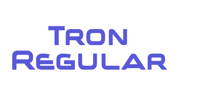 Tron Regular Font Download