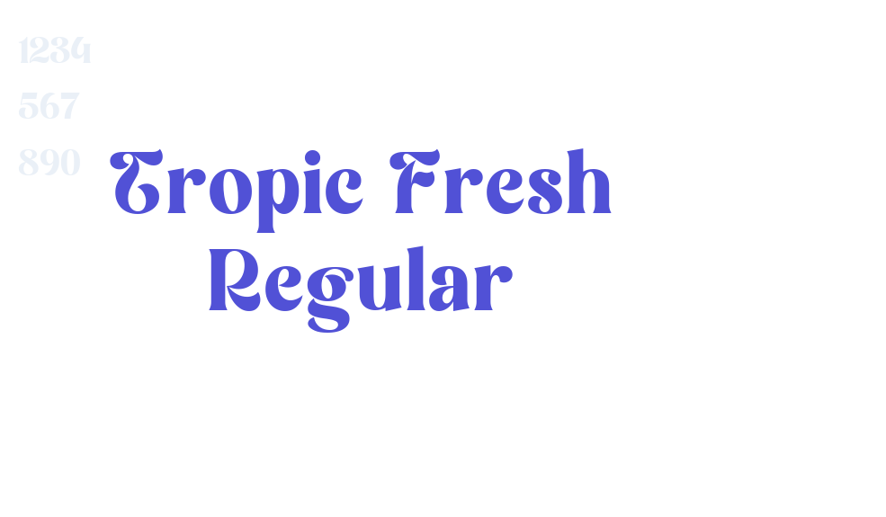 Tropic Fresh Regular-font-download