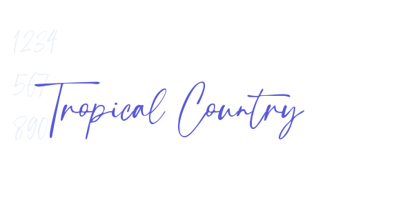 Tropical Country font free