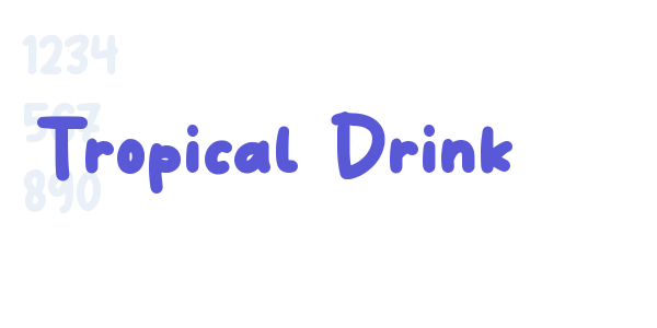 Tropical Drink font