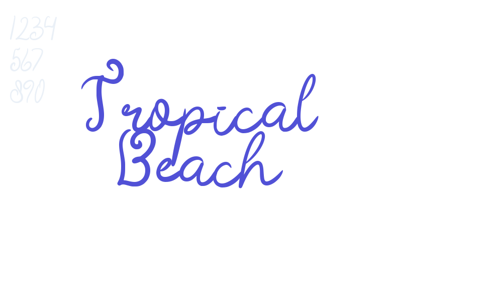 Tropical Beach-font-download