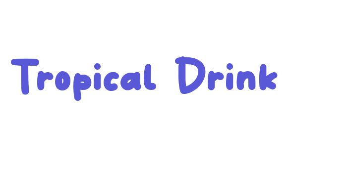 Tropical Drink Font