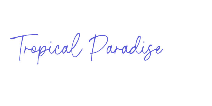 Tropical Paradise Font