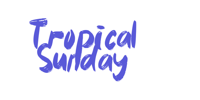 Tropical Sunday Font Download