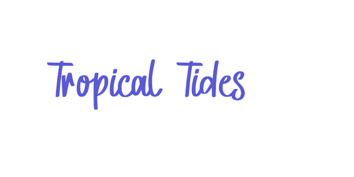 Tropical Tides Font