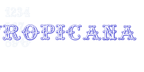 Tropicana font free