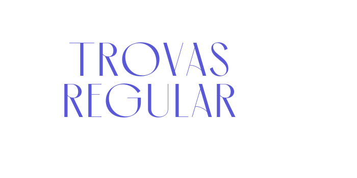 Trovas Regular Font Download