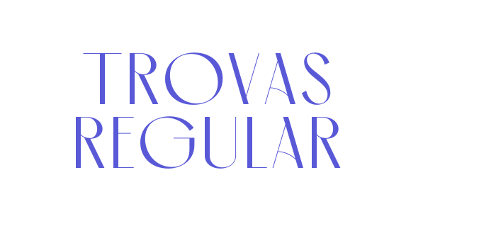 Trovas Regular Font