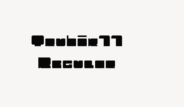 Trubik77 Regular Font